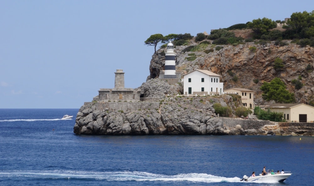 port soller lighthous calas yachts mallorca