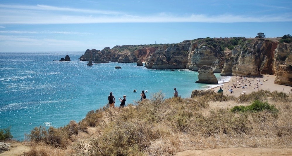 A costa de Lagos, Algarve, Portugal