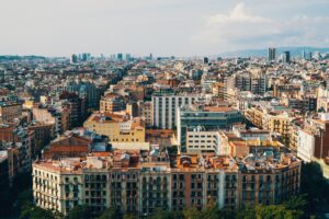 Barcelona seen from above