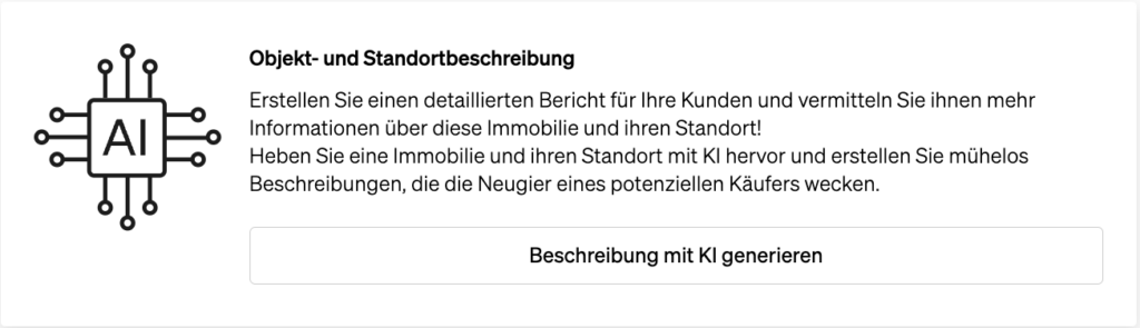 Erstellung automatischer Beschreibungen für Immobilien in der Immobiliensuche