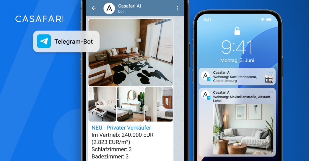 Wie der Telegram Bot von CASAFARI für Immobilienprofis funktioniert