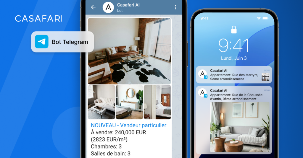 Comment le Telegram Bot de CASAFARI fonctionne pour les professionnels de l'immobilier