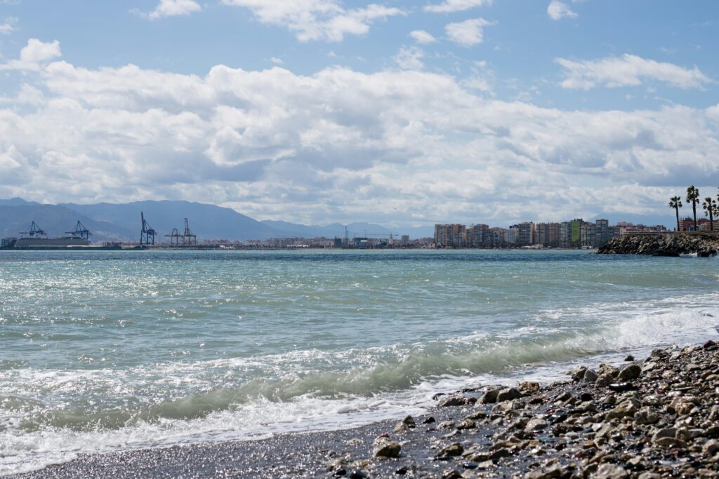 Playa en Málaga, España