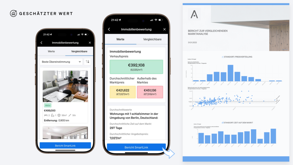 Immobilienbewertung von unterwegs mit der Immobilien-App von CASAFARI