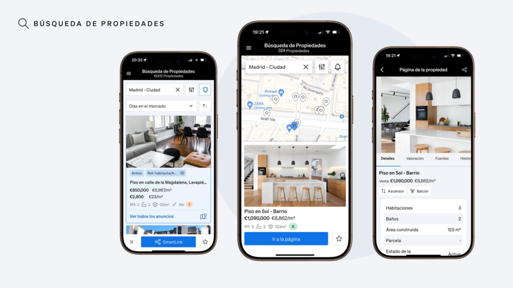 Encontrar propiedades con CASAFARI AI, la app inmobiliaria de CASAFARI